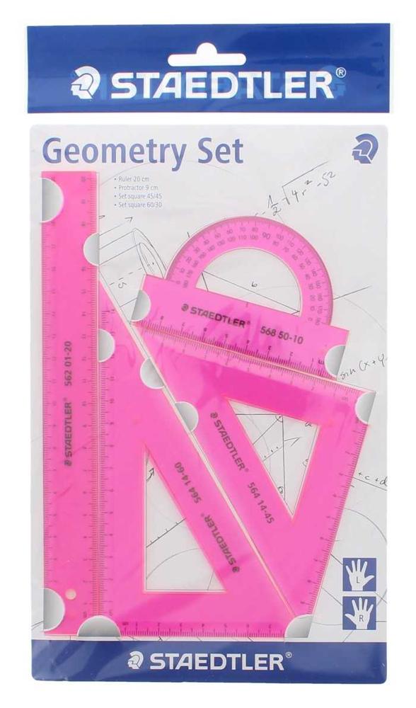 Staedtler Geometrie 4 Pcs Set Pink