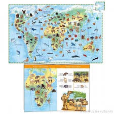 Observation Puzzle - World’s Animals 100 Pcs + Leaflet(puzzle)