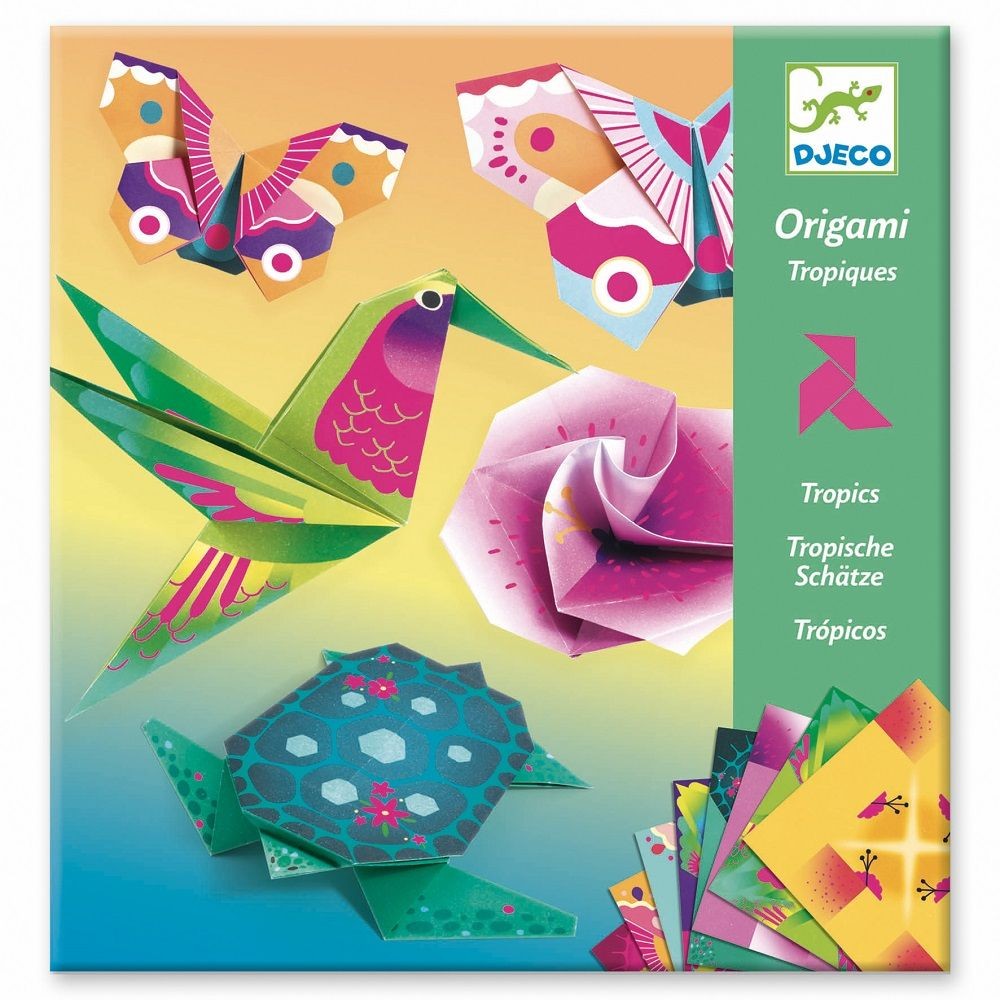 Djeco Origami Tropics 20x20cm 24 Sheets/pack