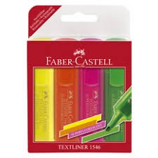 Faber Castell Textliner Set 4 Clrs Superfluo