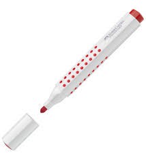 Fc Whiteboard Marker Grip Round Tip Red Fcg/158340