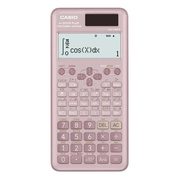 Scientific Calculator 417 Functions Fx991esplus-2 2nd Edition Pink