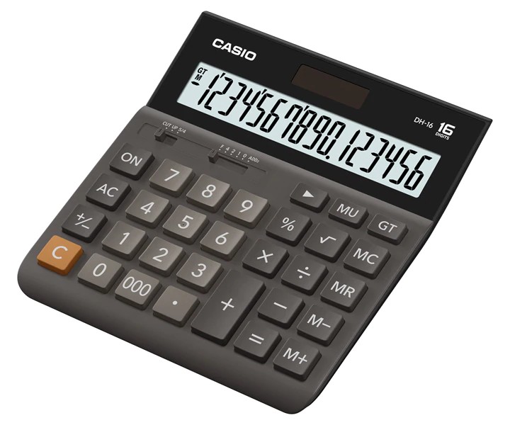 Desk Calculator Wide H 16 Digits Black