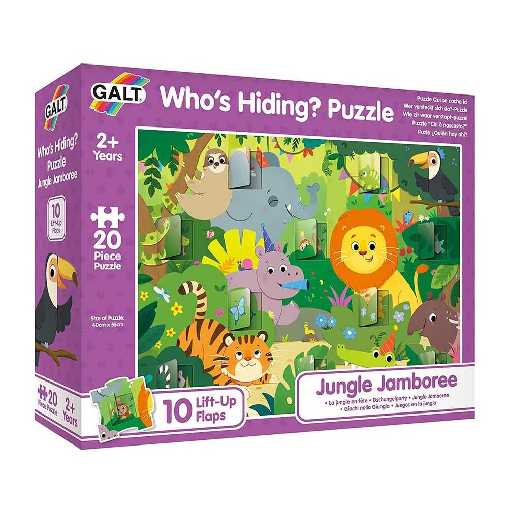 Who's Hiding? Puzzle Jungle Jamboree