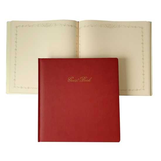 Gold Book Pu Cover 100sh 29*29cm Burgundy