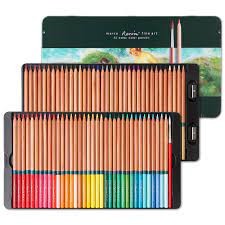Marco Renoir Water Color Pencils 72 Colors Metal Box