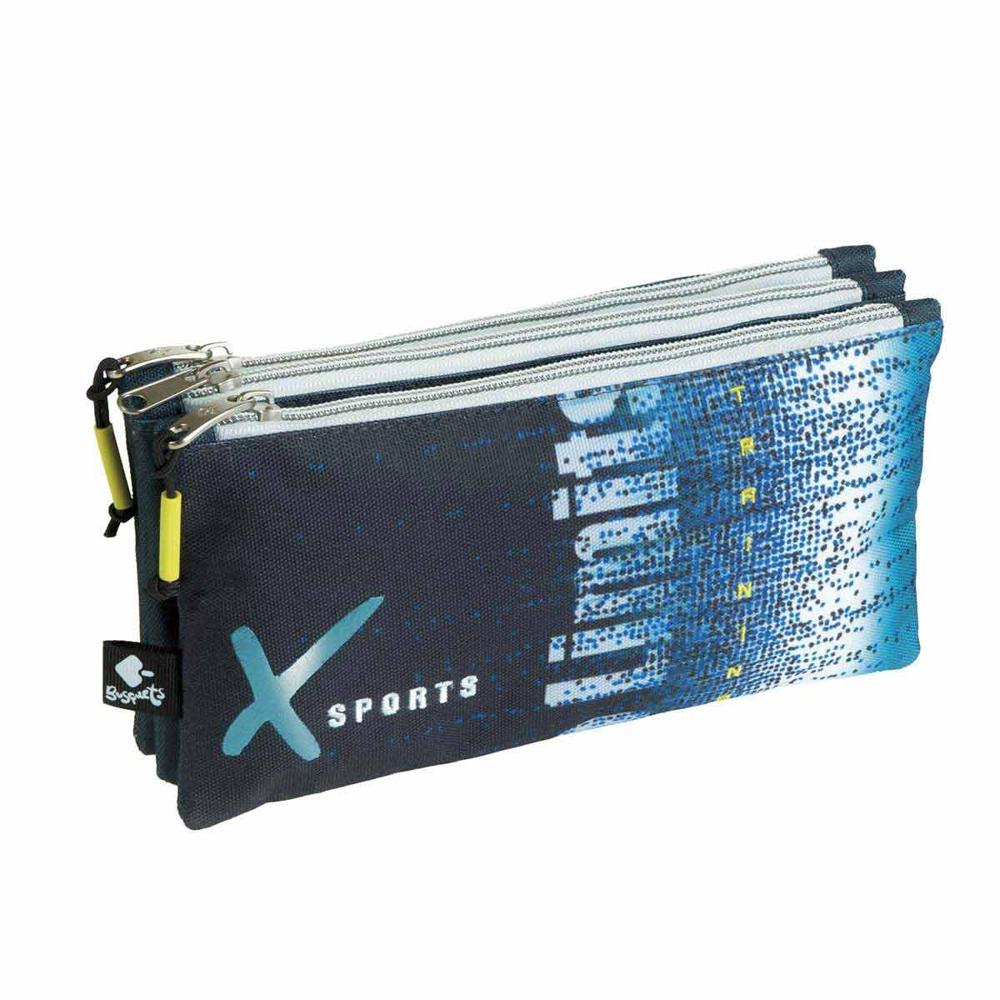 Xsports Pencil Case Compartments 22x11x5cm