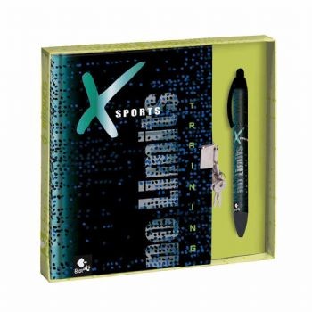 Xsports Diary Locked With Pen 14x19cm