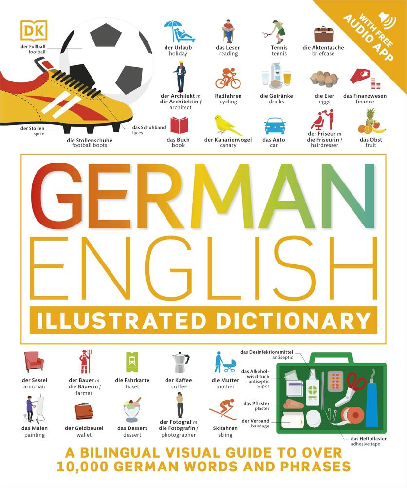 German English Illustrated Dictionary (a Bilingual Visual Guide To Over 10,000 German Words And Phrases)