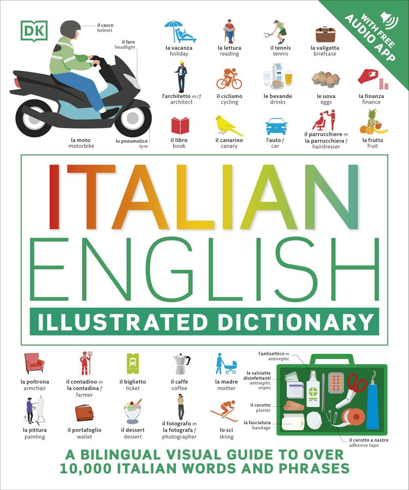 Italian English Illustrated Dictionary (a Bilingual Visual Guide To Over 10,000 Italian Words And Phrases)