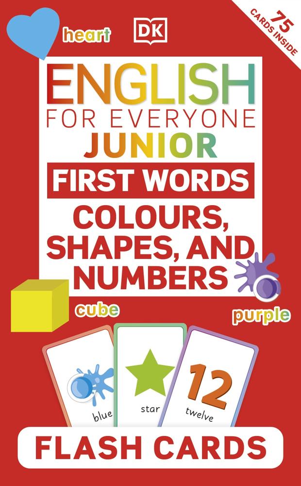 English For Everyone Junior First Words Colours, Shapes, And Numbers Flash Cards