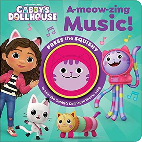 Gabby’s Dollhouse - A-meow-zing Music! Squishy Button Sound Book - Satisfying Tactile And Sensory Play