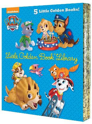 Paw Patrol Little Golden Book Library (paw Patrol) (itty-bitty Kitty Rescue; Puppy Birthday!; Pirate Pups; All-star Pups!; Jurassic Bark!)